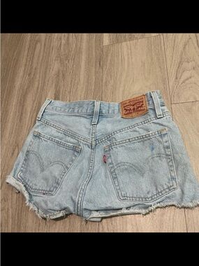 Levi's Light Blue Denim Cutoff Shorts